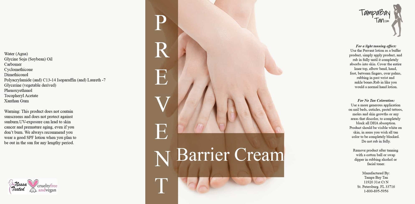 Spray Tanning Starter Pack - 8 oz Barrier, 8 oz Prep, 25 Pair Black Foot Pads, 12 Nose Filters