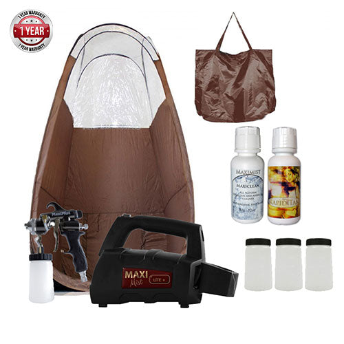 MaxiMist™ Lite Plus Pro Spray Tanning Kit with brown tent